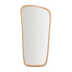 Outlet Kave Home Organische Spiegel Alura Teakhout, 192 x 95cm