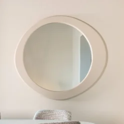 Outlet Richmond Interiors Organische Spiegel Clayton 120 x 107cm, kleur Beige