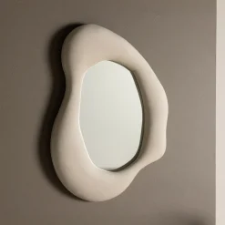 New Nohr Organische Spiegel Lake Velvet, 70 x 49cm Beige