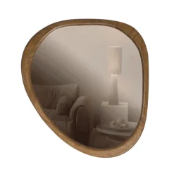 Sale WOOOD Organische Spiegel Leif MDF, 48 x 44cm Naturel