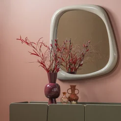 Clearance WOOOD Organische Spiegel Norea 90 x 90cm, kleur Zand