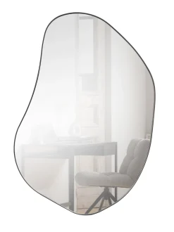 Hot WOOOD Organische Spiegel Romee 100 x 70cm, kleur Zwart