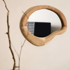 Best Kave Home Organische Spigel Selem Mungurhout, 68 x 44cm