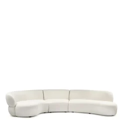 Hot Rivièra Maison Organische 3,5-zits Bank San Remo Bouclé, kleur Simply White