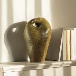 Sale By-Boo Ornament Mendi Aardewerk, 34cm hoog Groen