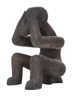 Discount MUST Living Ornament See Nothing Mahoniehout