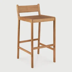 Discount Ethnicraft Outdoor Barkruk Jack Teakhout, kleur Naturel