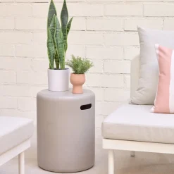 New Kave Home Outdoor Bijzettafel Taimi Beton, Ø35cm