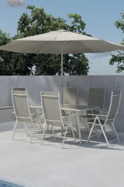 Discount Nohr Outdoor Diningset Rosemary Met parasol