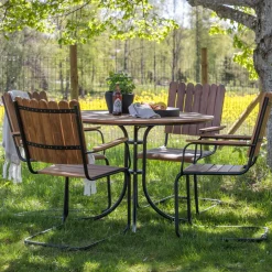 Clearance Nohr Outdoor Diningset Temisha Polywood Naturel