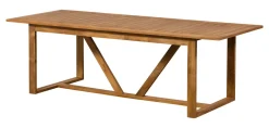 Hot WOOOD Outdoor Eettafel Beaver Teakhout, 240 x 90cm Naturel