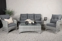 Clearance Nohr Outdoor Loungeset Shameria Rattan Grijs