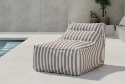 New Nohr Outdoor Loungestoel Carlson Olefin Wit / Beige