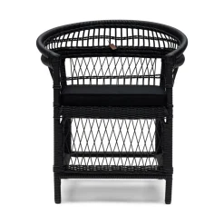 New Rivièra Maison Outdoor Loungestoel Victoria Falls Wicker, kleur Zwart Black