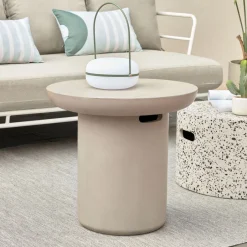 Sale Kave Home Outdoor Salontafel Taimi Ø50cm, kleur Grijs