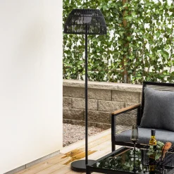 Clearance Nohr Outdoor Solar Vloerlamp Tamella Bamboe, 150cm