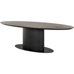 Clearance Richmond Interiors Ovale Eettafel Gordon Eiken, kleur Coffee Dark