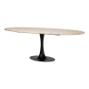 Hot Richmond Interiors Ovale Eettafel Hampton Travertin, 230 x 100cm