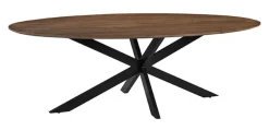 Online LABEL51 Ovale Eettafel James Mangohout, kleur Naturel