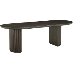 New Richmond Interiors Ovale Eettafel Kingston Eiken, kleur Bruin