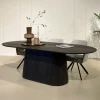 Online Livingfurn Ovale Eettafel Novero Eiken, kleur Espresso