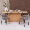 Discount Livingfurn Ovale Eettafel Novero Eiken, kleur Naturel