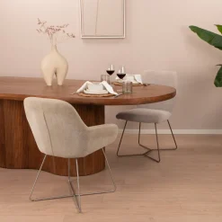 Sale Sohome Ovale Eettafel Sadey Mangohout, kleur Naturel