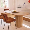 Discount Tom Tailor Ovale Eettafel Tessica Mangohout, 180 x 90cm