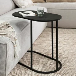 Outlet DTP Home Ovale Laptoptafel Terra Teakhout, 65 x 35cm