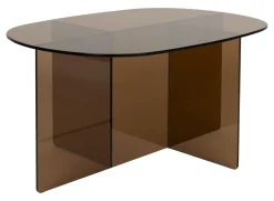 Best Zuiver Ovale Salontafel Linea Glas, 80 x 60cm