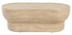 New Zuiver Ovale Salontafel Noble Travertinlook, 100 x 50cm