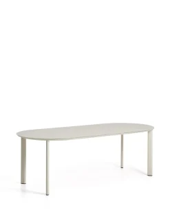 Online Kave Home Ovale Tuintafel Erice kleur Ecru