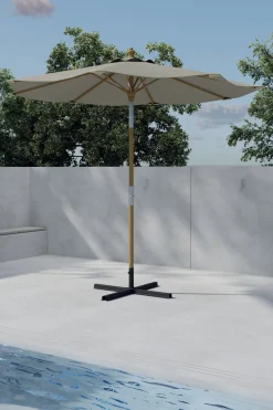 Clearance Nohr Parasol Genese 270cm, kleur Beige