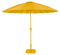 Discount Zuiver Parasol Sunshine Incl. parasolvoet, 250cm, kleur Geel