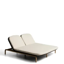 Discount Kave Home 2-persoons Ligbed Alipa Acaciahout en touw