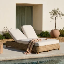 New Kave Home 2-persoons Ligbed Meria Rattan