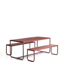 Online Kave Home Picknickset Sotil Met tuintafel en 2 tuinbanken