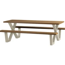 Sale WOOOD Picknicktafel Tablo 206 x 145cm, kleur Zand