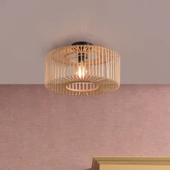 Sale GOOD&MOJO Plafondlamp Bromo Rond, Bamboe Naturel