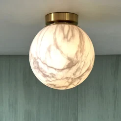 Discount it's about RoMi Plafondlamp Carrara Marmerlook, kleur Wit