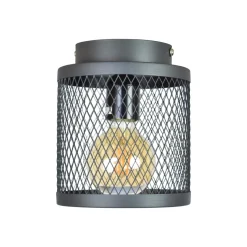 Discount Urban Interiors Plafondlamp Fence Ø18cm, kleur Vintage Black