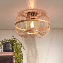 Clearance GOOD&MOJO Plafondlamp Hokkaido Bamboe, 38cm Naturel
