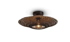 Hot GOOD&MOJO Plafondlamp Kalimantan Bamboe Zwart/Naturel