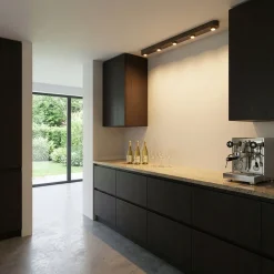 LifestyleFurn Plafondlamp Letonya 5-lamps, 135cm, kleur Sienna Bruin