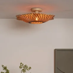 New GOOD&MOJO Plafondlamp Madura Bamboe, kleur Naturel/Bruin