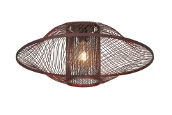 Outlet GOOD&MOJO Plafondlamp Maui Bamboe, kleur Burgundy