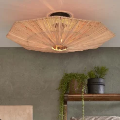 Best GOOD&MOJO Plafondlamp Panama Raffia, kleur Naturel