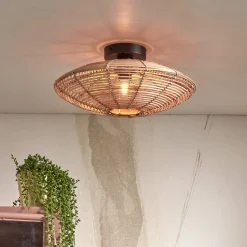 Best GOOD&MOJO Plafondlamp Tanami Rotan, 40cm Naturel