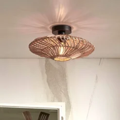 GOOD&MOJO Plafondlamp Zanzibar Rotan, 40cm