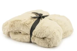 Hot By-Boo Plaid Mosa 170 x 140cm, kleur Beige